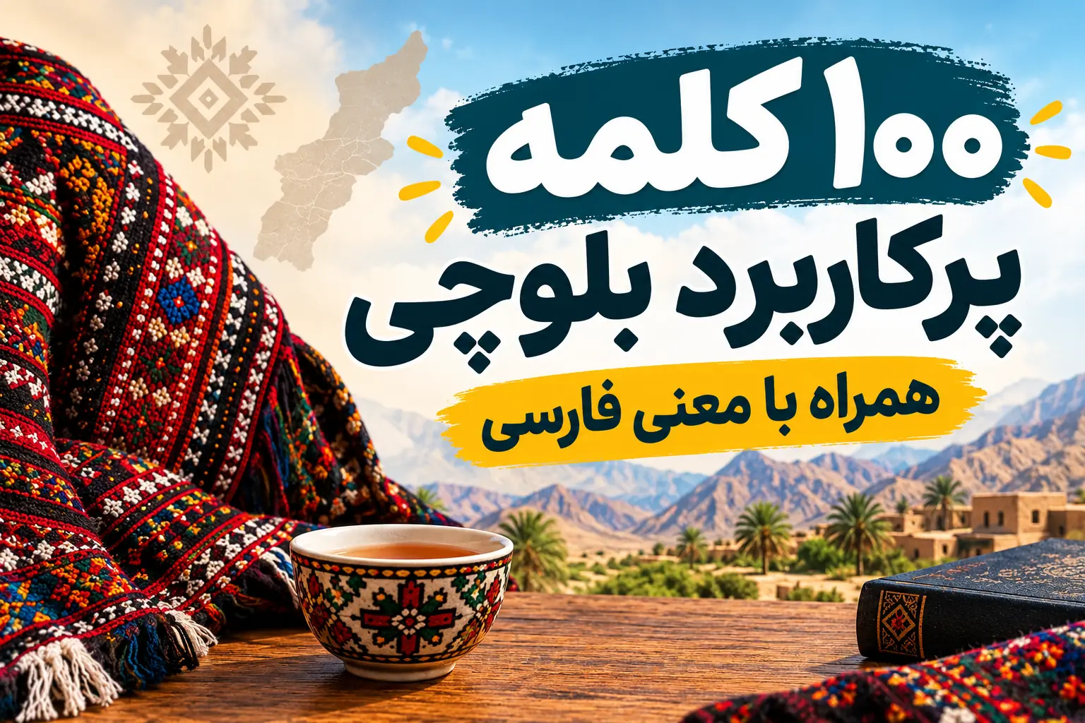 ۱۰۰ کلمه پرکاربرد بلوچی با معنی فارسی